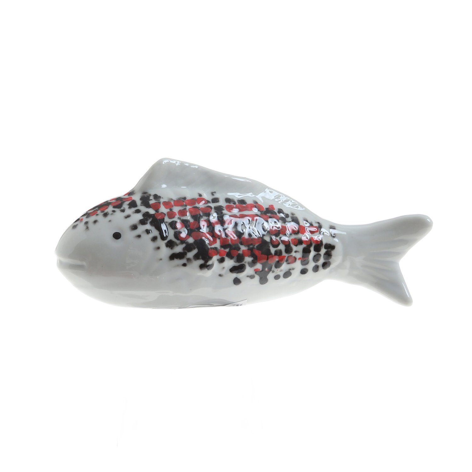 Porzellan Dekofigur Tierfigur 15,5cm (1 Koi Teichdeko schwimmend Fisch MARELIDA St)