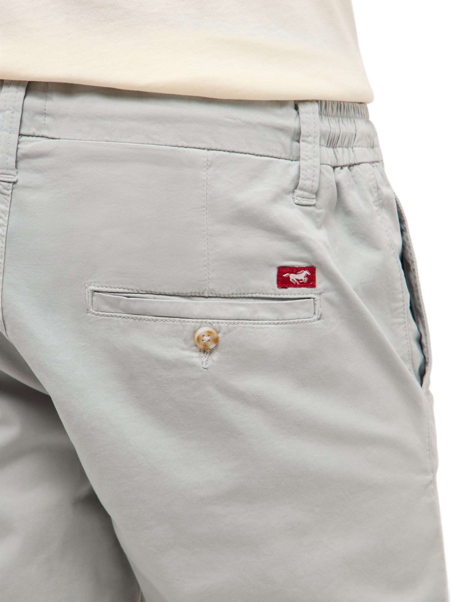 MUSTANG Bermudas H weiß,Casual,Baumwolle,Unifarben,Slim Fit,Mittel