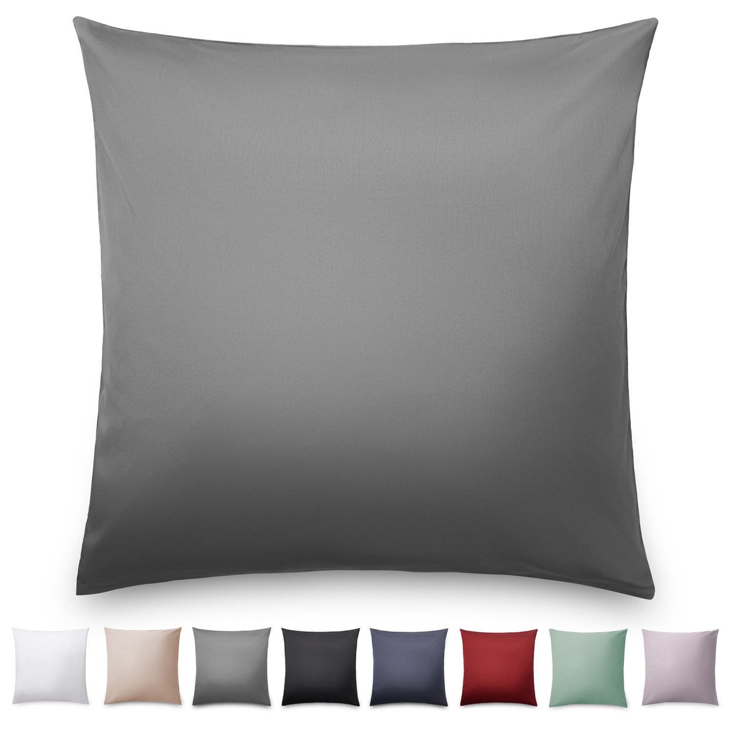 Blumtal Kissenbezüge Premium Mako Satin Kissenbezug, superweich aus 100% Ba günstig online kaufen