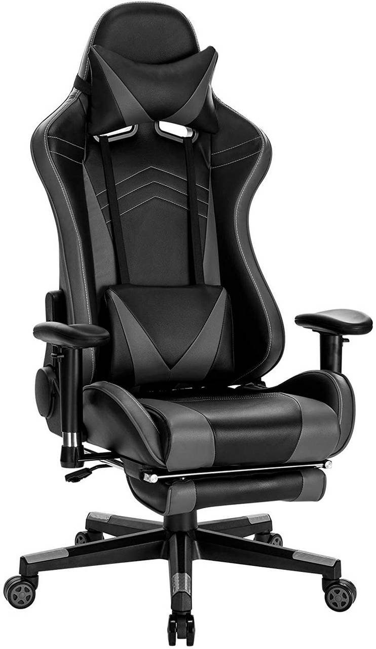 Dowinx Bürostuhl Gaming Stuhl Stoff, Ergonomischer Gaming-Stuhl, Massage  Gaming Sessel mit Fußstütze, Kopfstütze, Massage-Lendenkissen,  Gaming-Stuhl