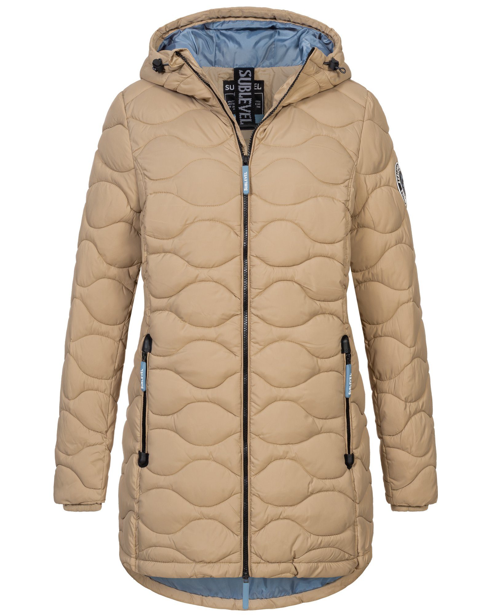 SUBLEVEL Steppjacke Damen Winter Jacke Mantel Parka Steppjacke Steppmantel Wintermantel