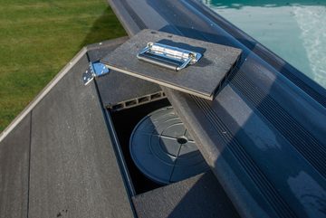 Gre Garten-Geräteschrank Technikraum, BxT: 80x60 cm, für Composite Pool