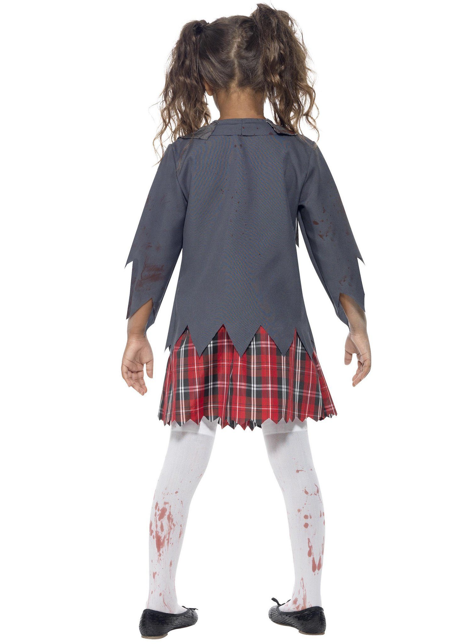 Smiffys Zombie-Kostüm Zombie Schulmädchen Halloween Kostüm Kinder Mädche