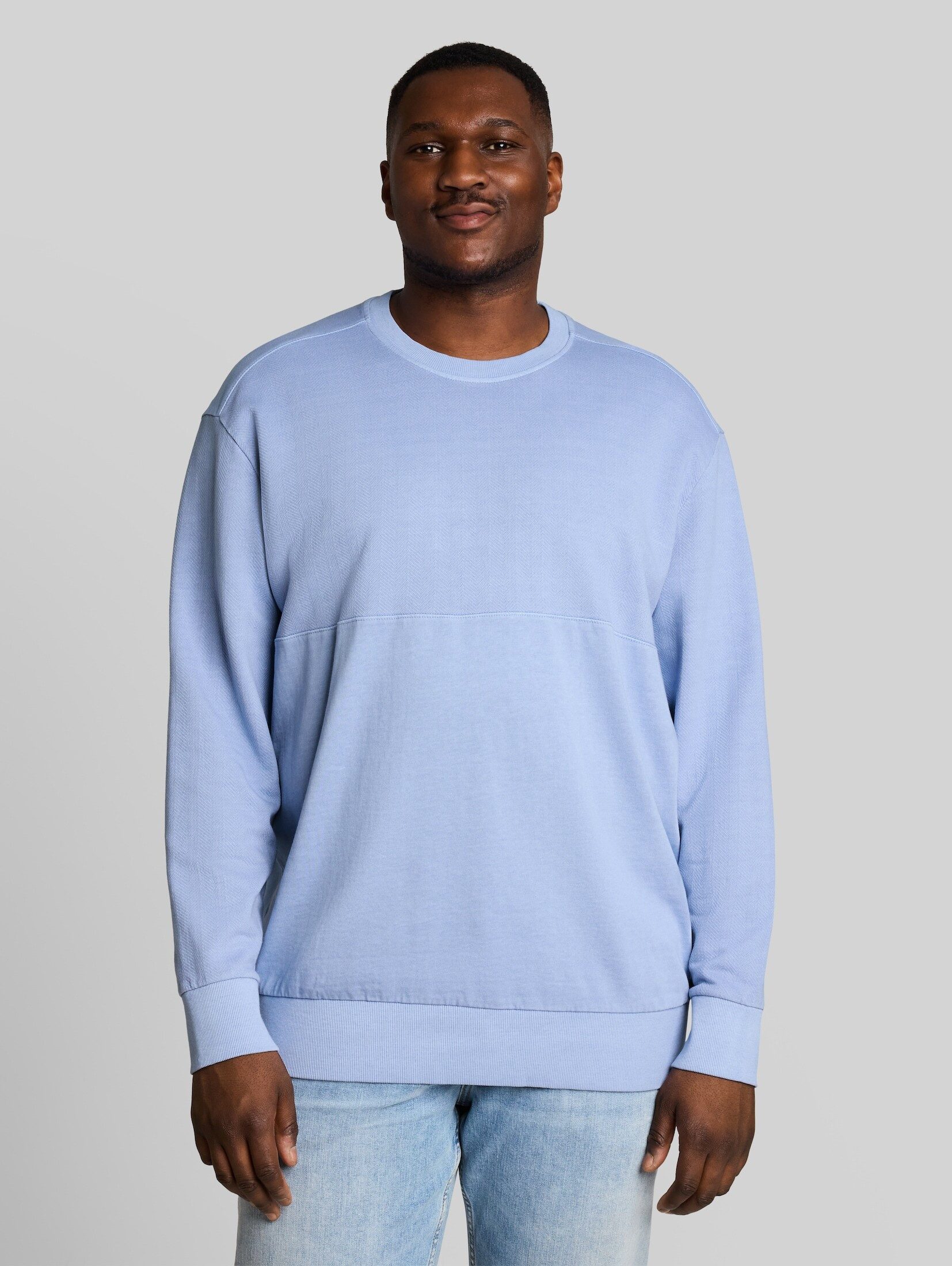 TOM TAILOR PLUS Sweatshirt Strick & Sweatshirts Plus Size - Sweatshirt im Used-Look