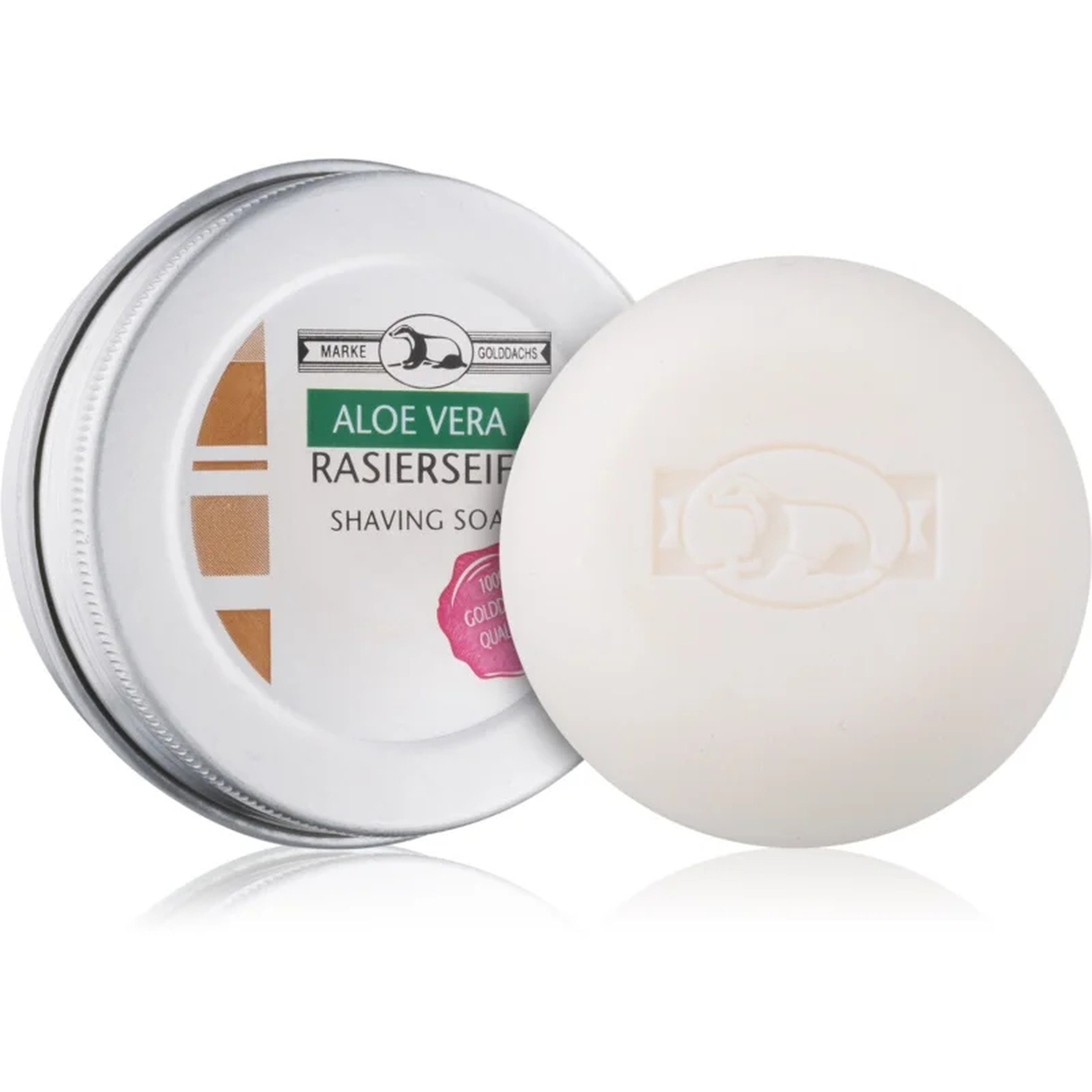 Golddachs Rasierseife Golddachs Rasierseife Aloe Vera in Aludose 60 g