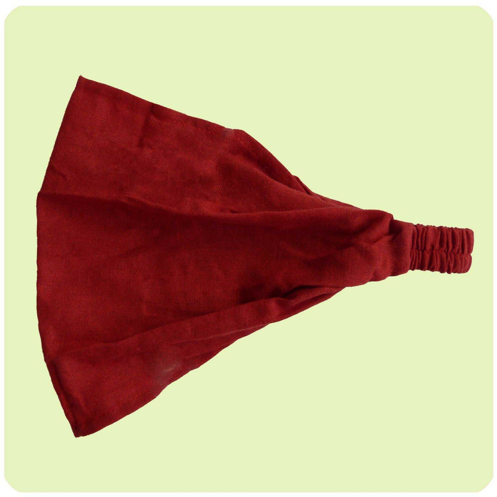 SIMANDRA Haarband Harrband Yoga Mütze Rot