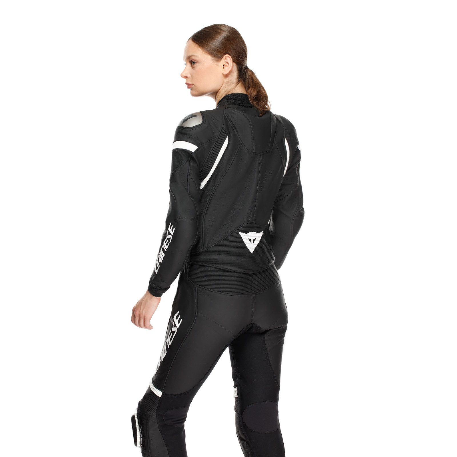 Dainese Motorradkombi Dainese Fulminea 2 tlg. Damen Lederkombi Schwarz / Weiß