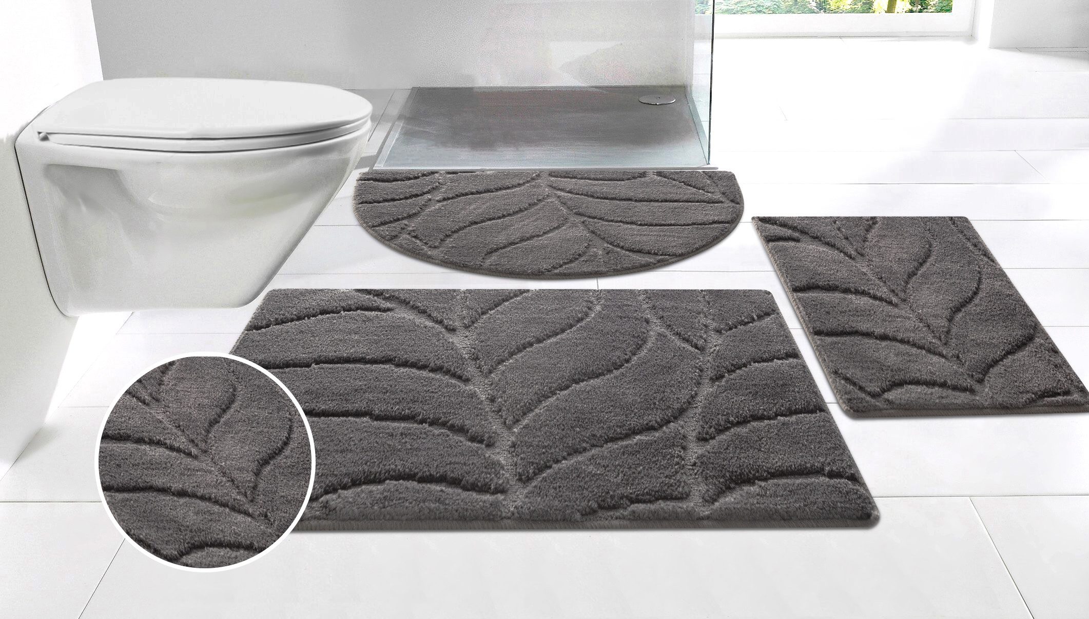 OTTO home Badematte Epense, Badvorleger, Badezimmer Teppich, Duschmatte mit günstig online kaufen