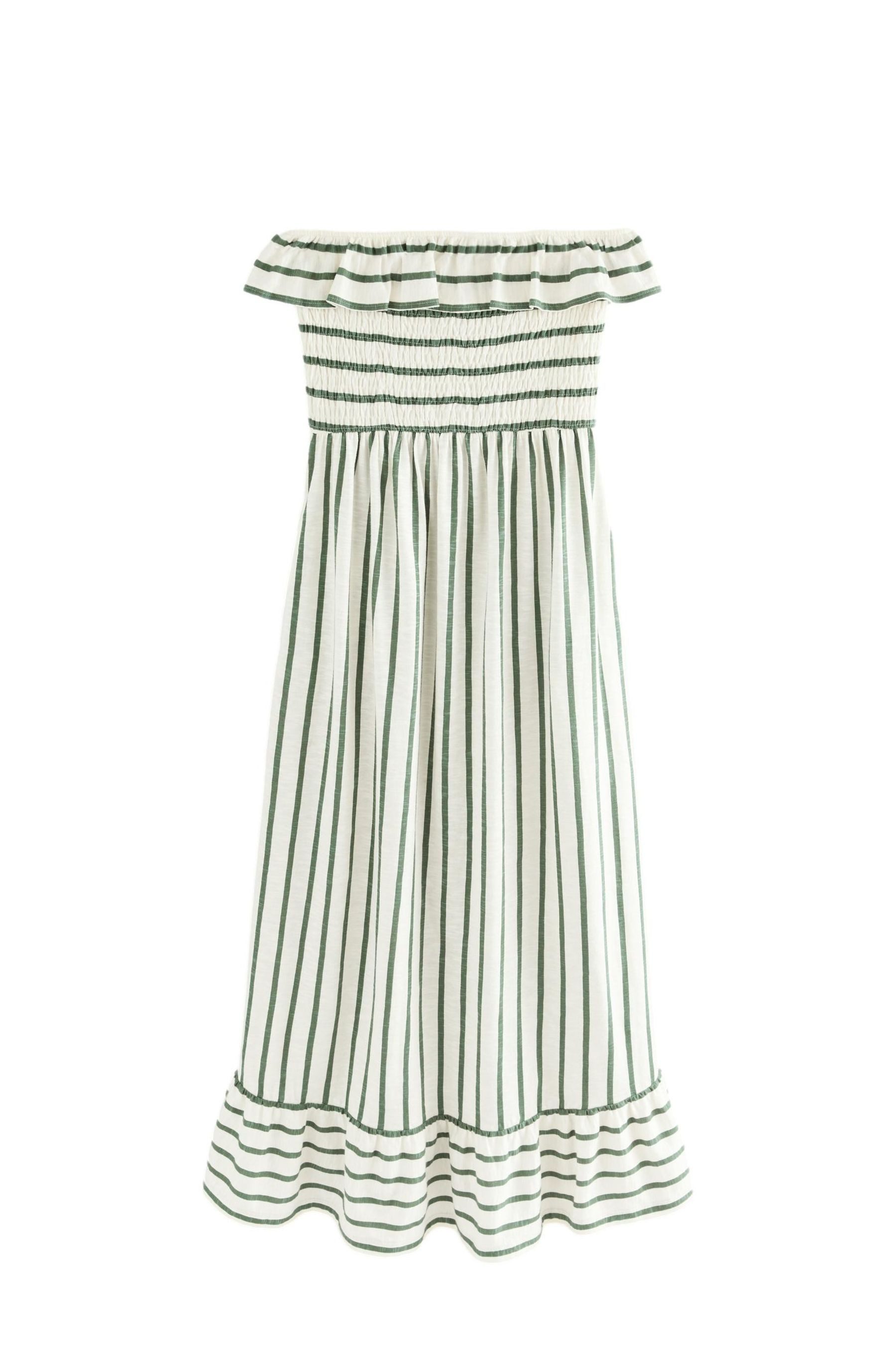 Next Midikleid Sommerkleid Baumwolle Carmenausschnitt und günstig online kaufen