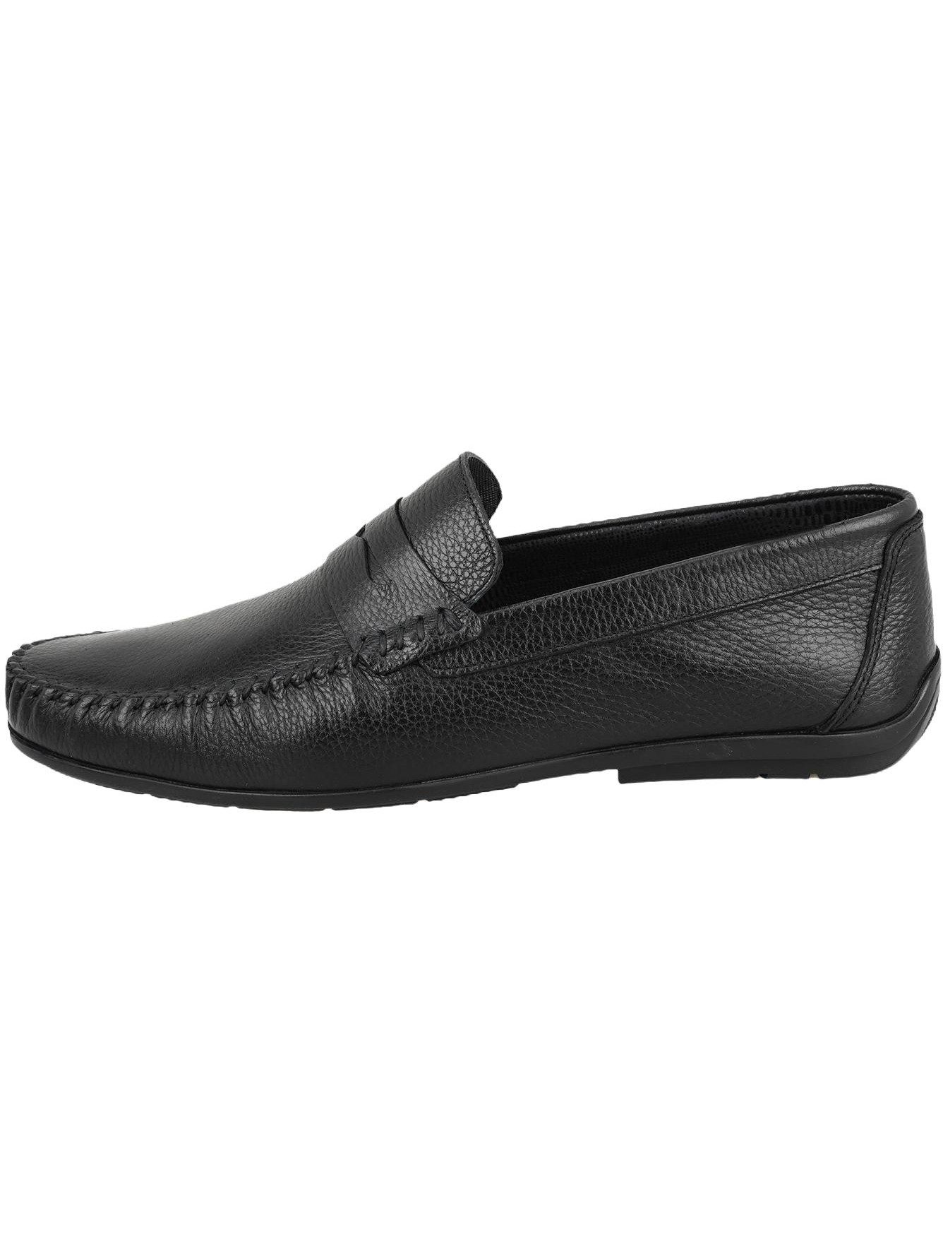 Desa Herren-Lederslipper – Synthetiksohle, flacher Absatz, atmungsaktiv Loafer