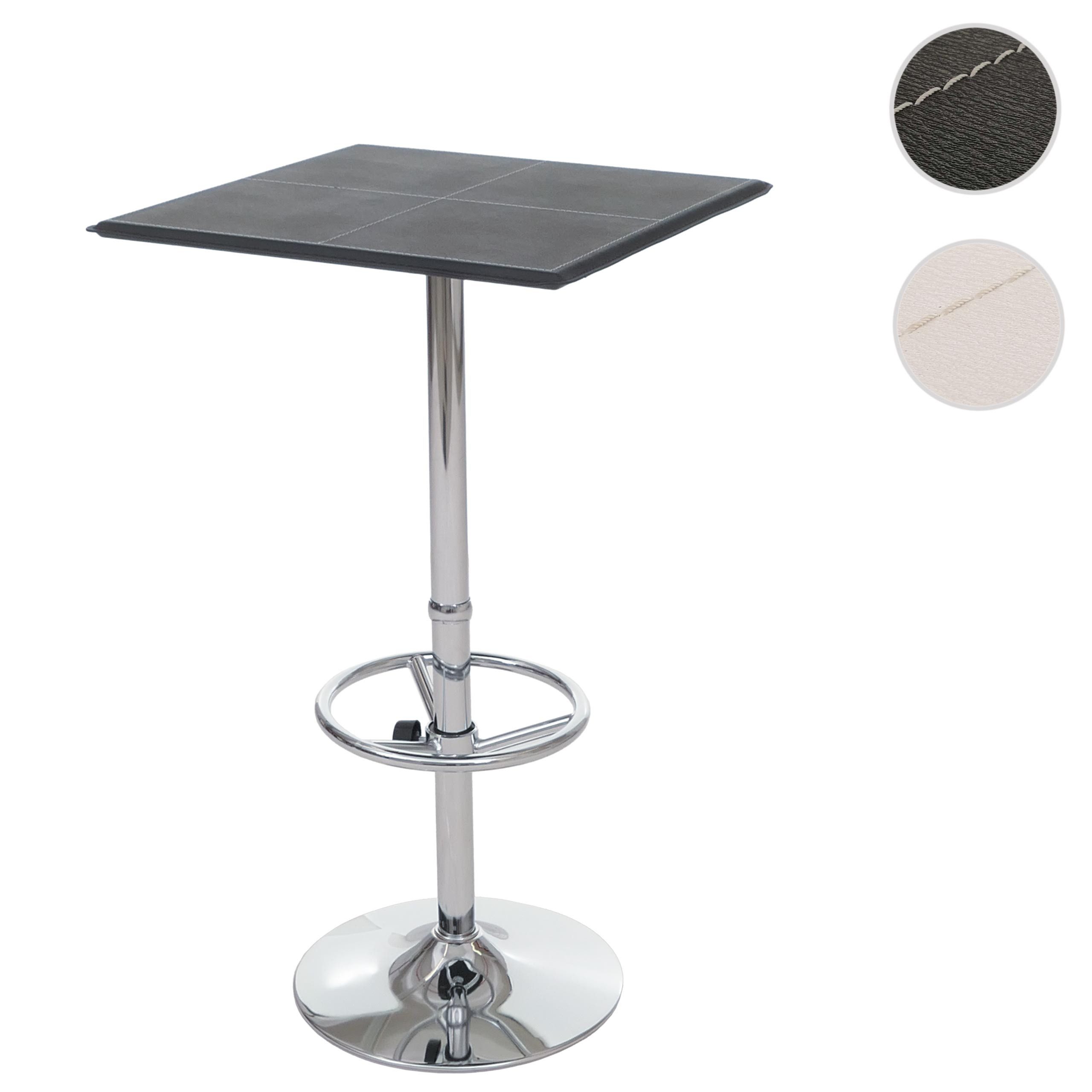 MCW Stehtisch Buffalo, Revolutionäres Design, Fußablage höhenverstellbar, Bodenschoner