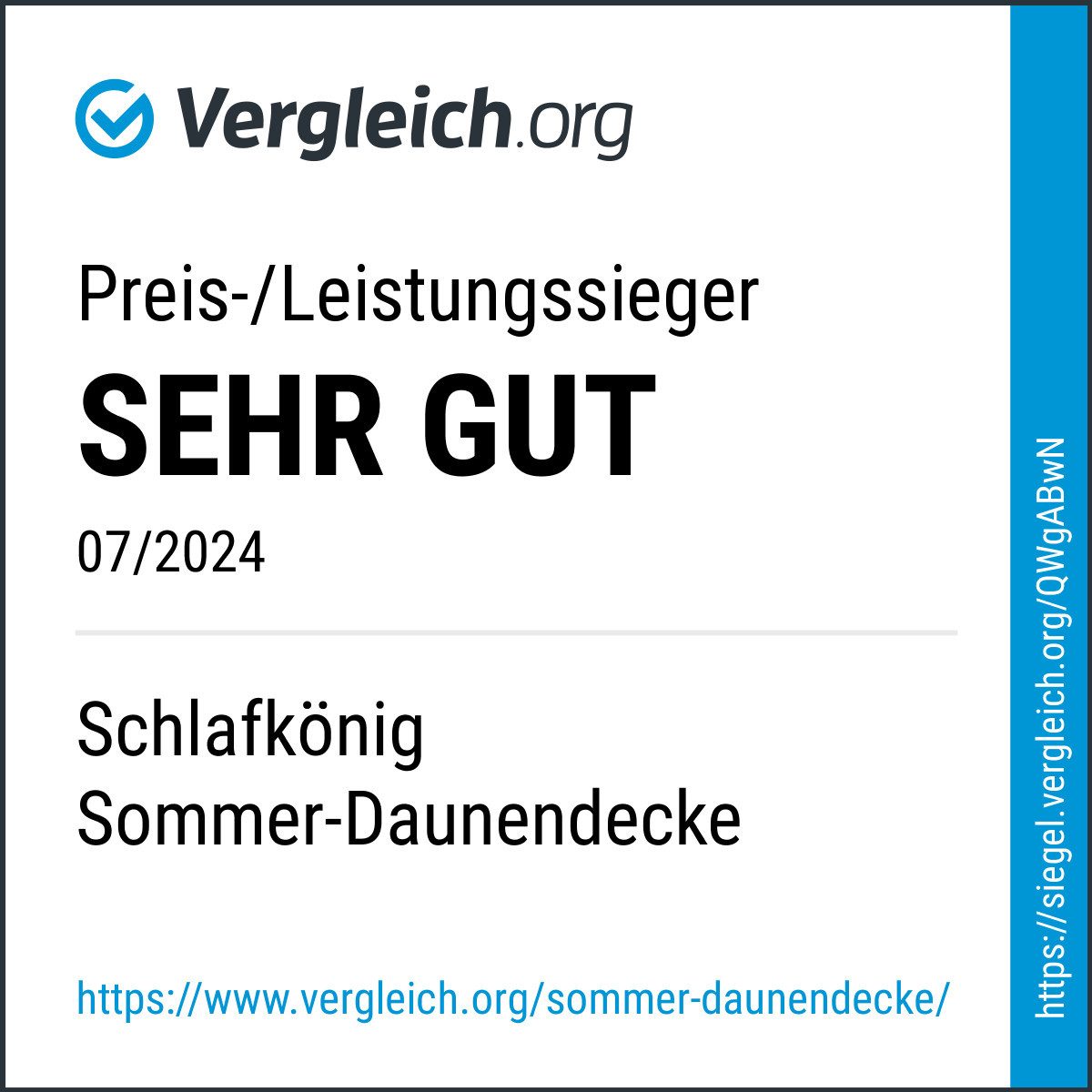 SCHLAFKÖNIG Sommerbettdecke Sommer Daunendecke, Füllung: 100% günstig online kaufen