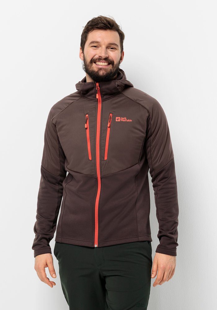 M ALPGRAT Jack INS FZ Wolfskin PRO Kapuzenfleecejacke