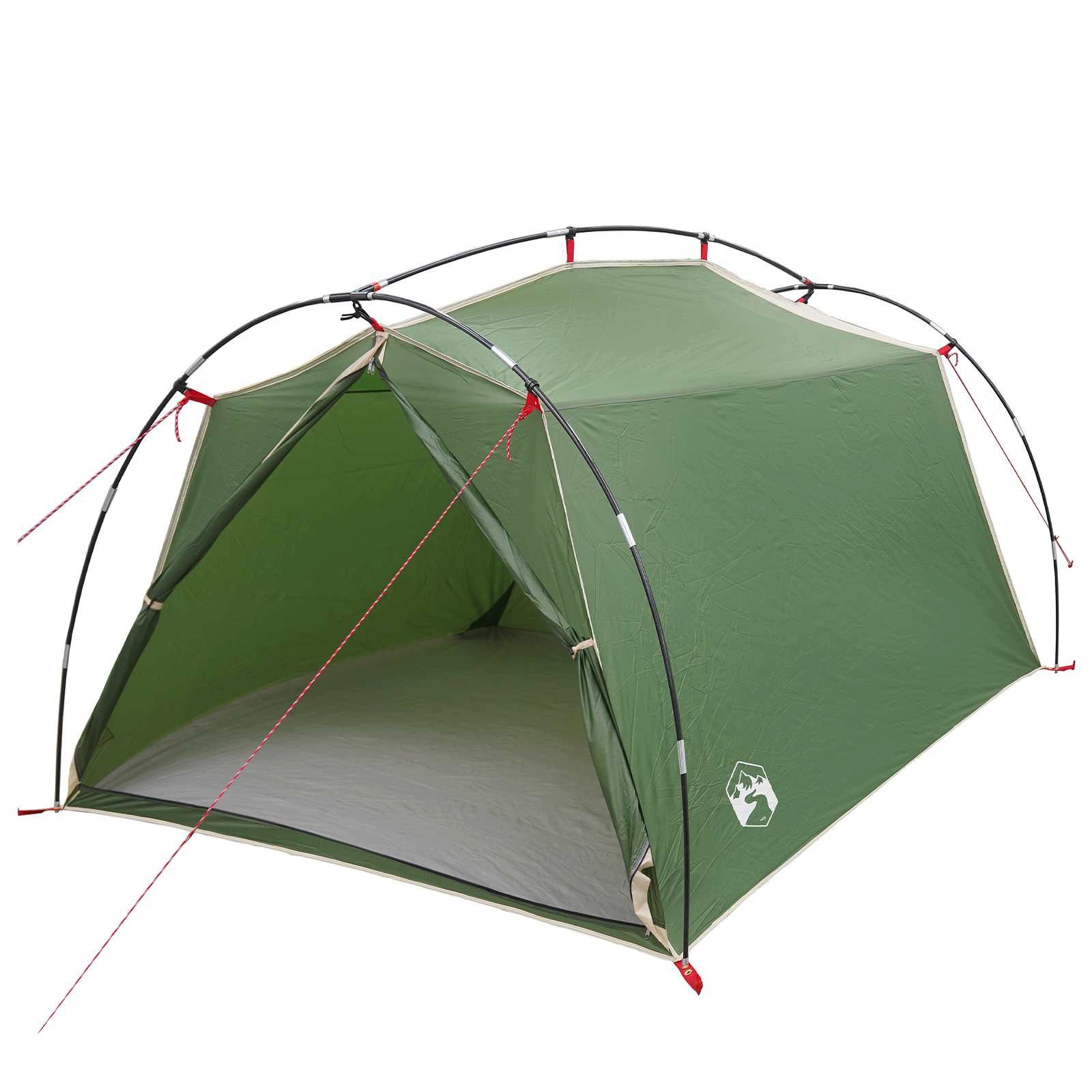 vidaXL Tunnelzelt Tunnelzelt 2 Personen Grün 185T Polyester mit PU-Beschichtung, (1 tlg)