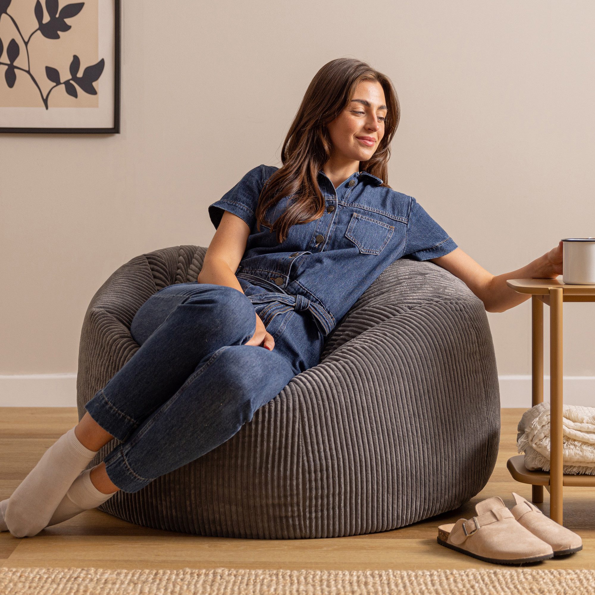 icon Sitzsack Erwachsene XXL aus Cord günstig online kaufen