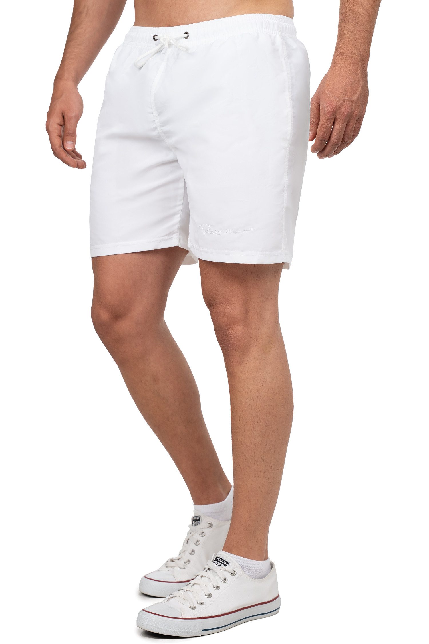 Reichstadt Badeshorts RS Herren Badeshorts 25RS073 Brandname-Stitching als dezentes Design-Highlight