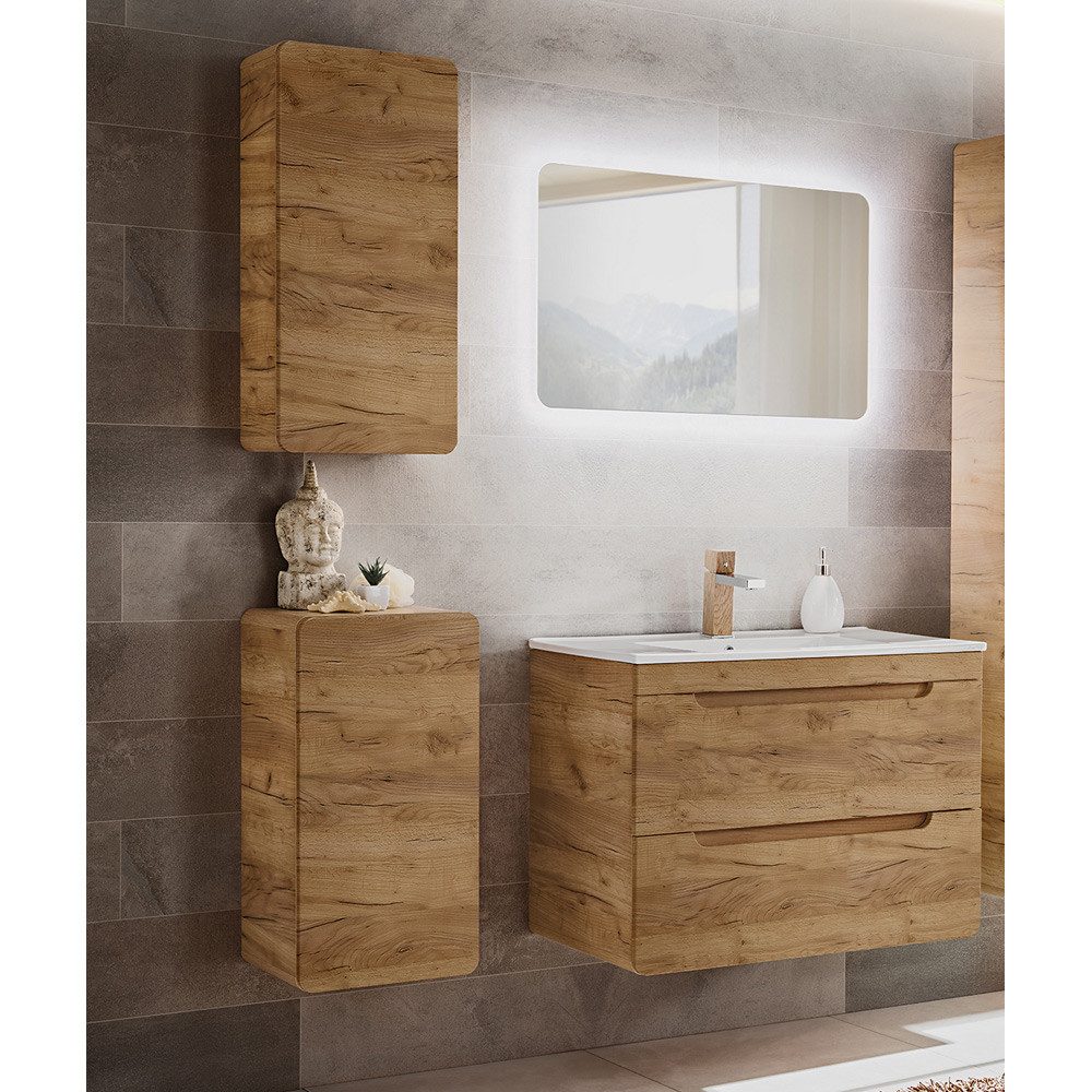 Lomadox Badmöbel-Set LUTON-56-CRAFT, (Spar-Set, 4-St), in günstig online kaufen