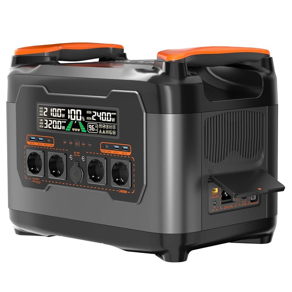 NECESPOW S2400 2400W 2048Wh Powerstation, 13 Anschlüsse, 1,5-stündiges Schnellladen, 20 ms USV-Backup