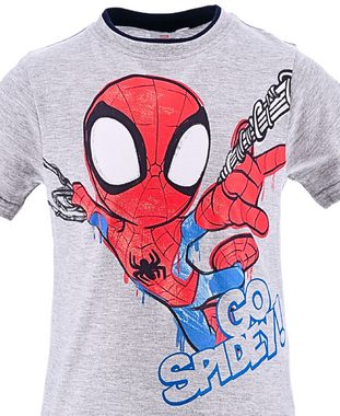 Spiderman T-Shirt & Shorts Spidey (2-tlg) Jungen Sommeroutfit Gr. 92 - 110 cm