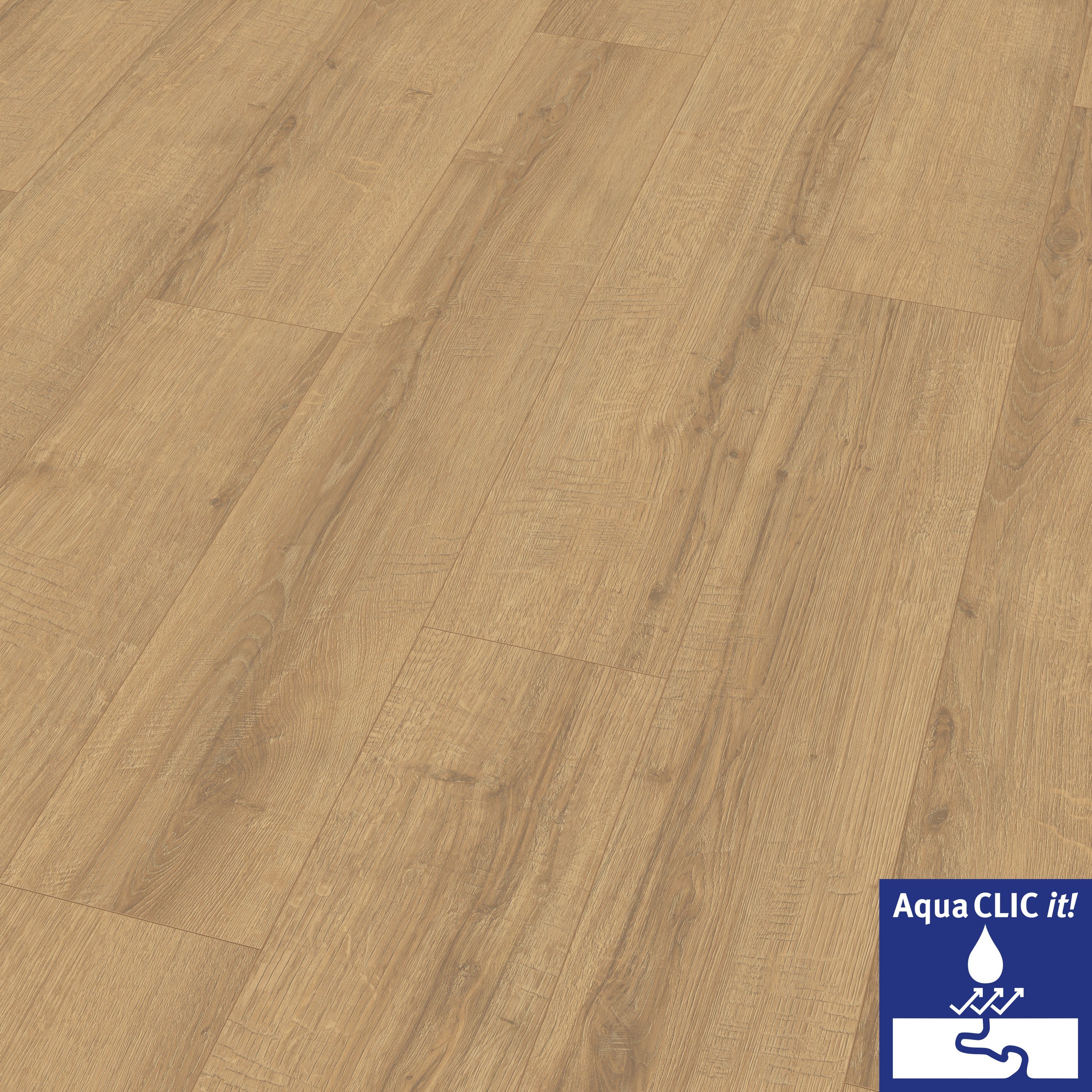 EGGER Laminat EL1007 Sherman Eiche honig, (8mm, 1,995m),Wasserresistent & P günstig online kaufen