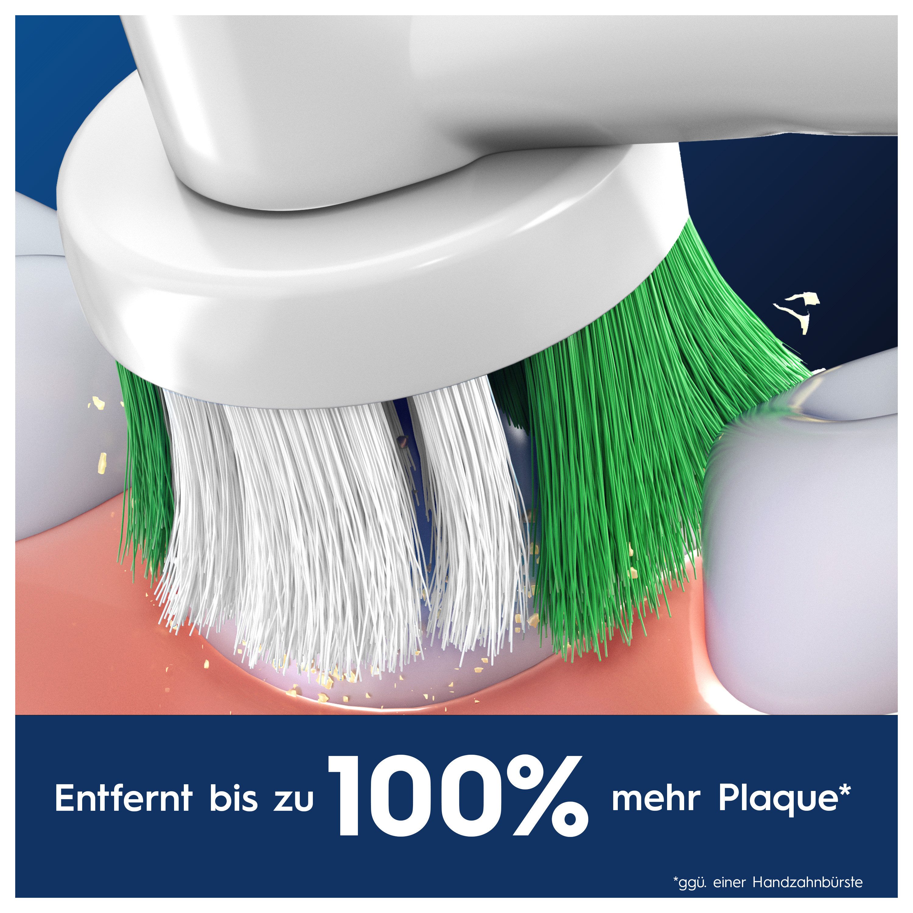 Oral-B Aufsteckbürsten Pro Precision Clean, Zahnreinigung mit innovativen X-förmigen Borsten