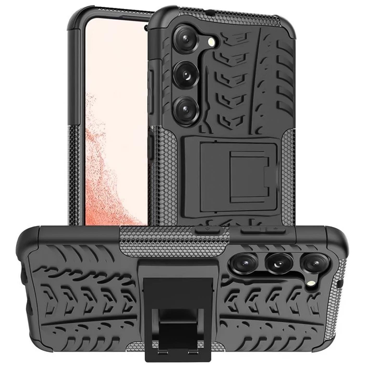 CoolGadget Handyhülle Outdoor Case Hybrid Cover für Samsung Galaxy S23 6,1 Zoll, Schutzhülle extrem robust Panzer Handy Case für Samsung S23 5G Hülle