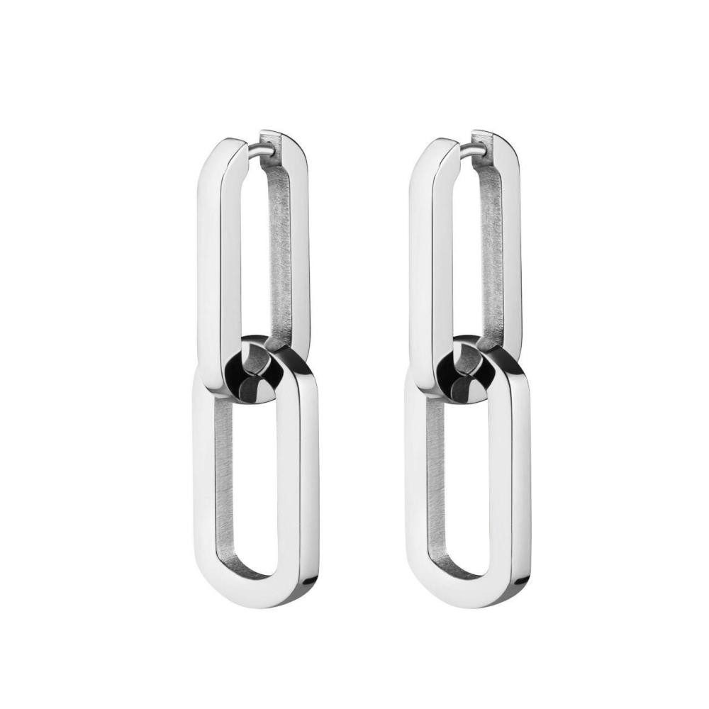 ROSEFIELD Ohrring-Set ROSEFIELD Серьги Dual Hoops Silver