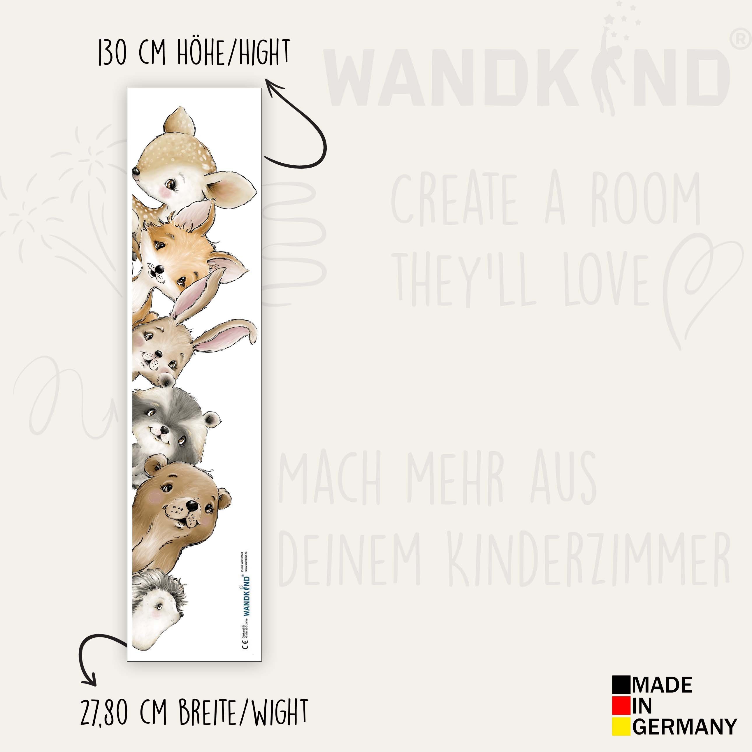 WANDKIND Wandtattoo Türaufkleber Kinderzimmer (Türsticker), Wieder günstig online kaufen