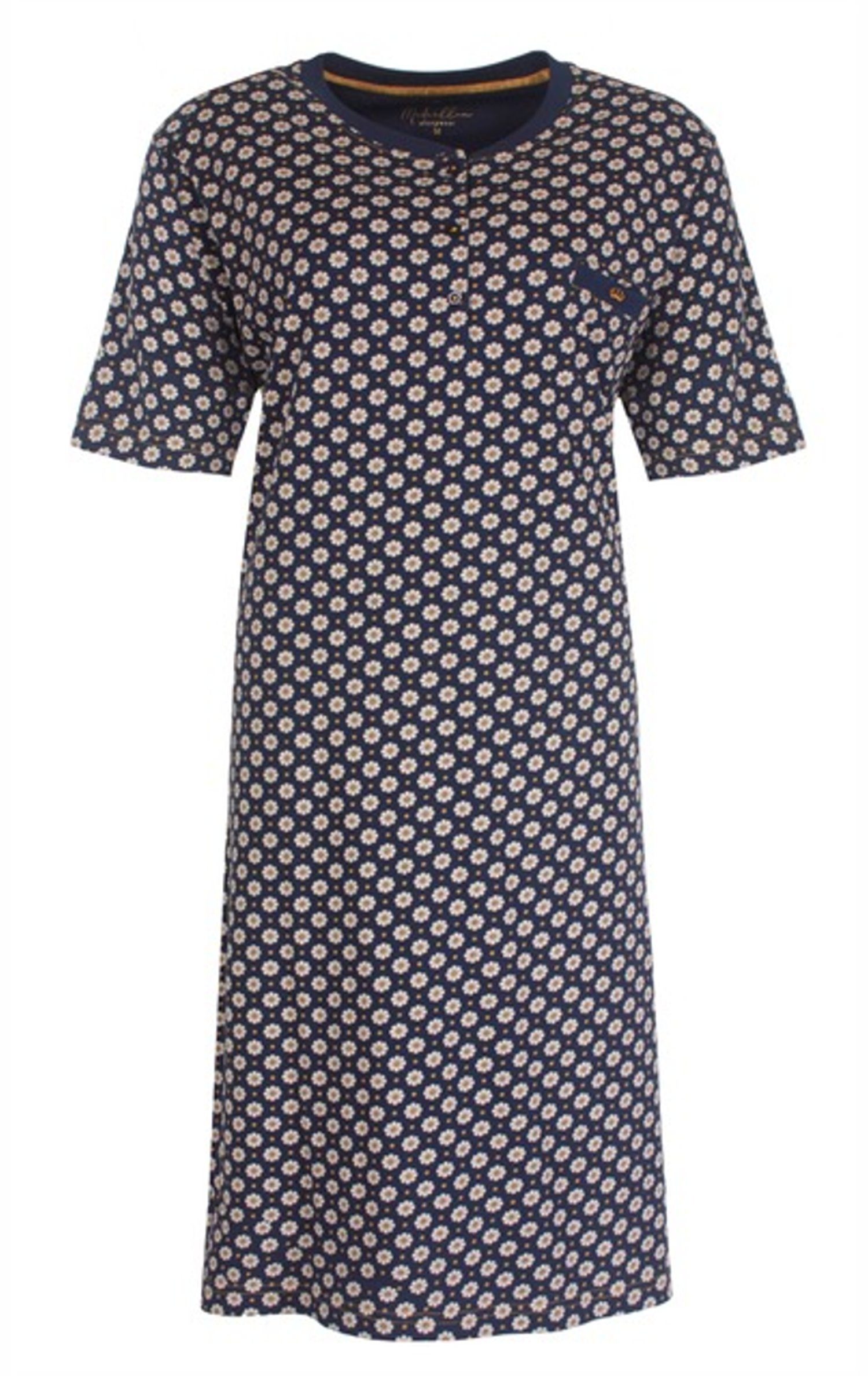 SINGINGQWEEN Victoriaans vintage nachthemd met lange mouwen voor dames, nachtkleding, Blauw, S