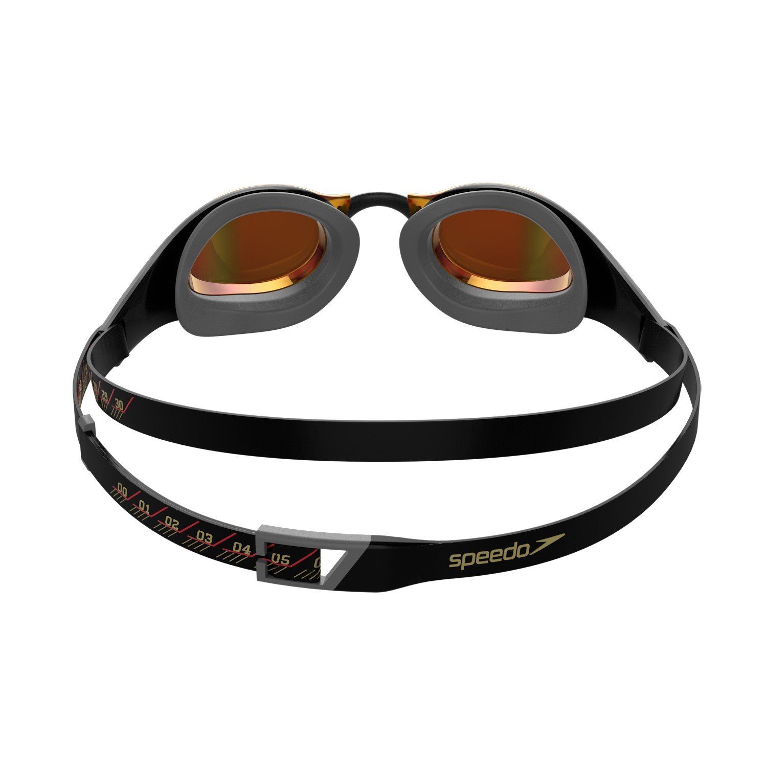 Pure Focus Speedo verspiegelt Mirror für Fastskin Erwachsene Schwarz-Grau Sportbrille Schwimmbrille