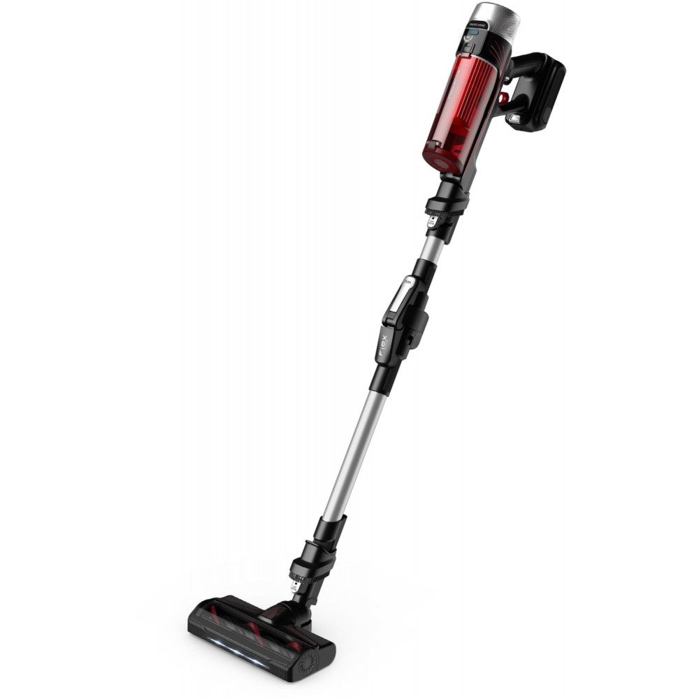 Rowenta Akku-Stielstaubsauger RH2077 XForce Flex 9.60 Animal - Akku-Stielstaubsauger - rot/schwarz, beutellos