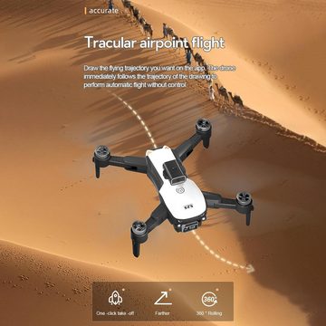Goolsky Daul WIFI FPV Fachmann Bürstenlosen Optische Flusspositionierung Drohne (6K, 6-Achsen-Gyro, Hindernisvermeidung mit Servo-Gimbal Faltbare leichte)