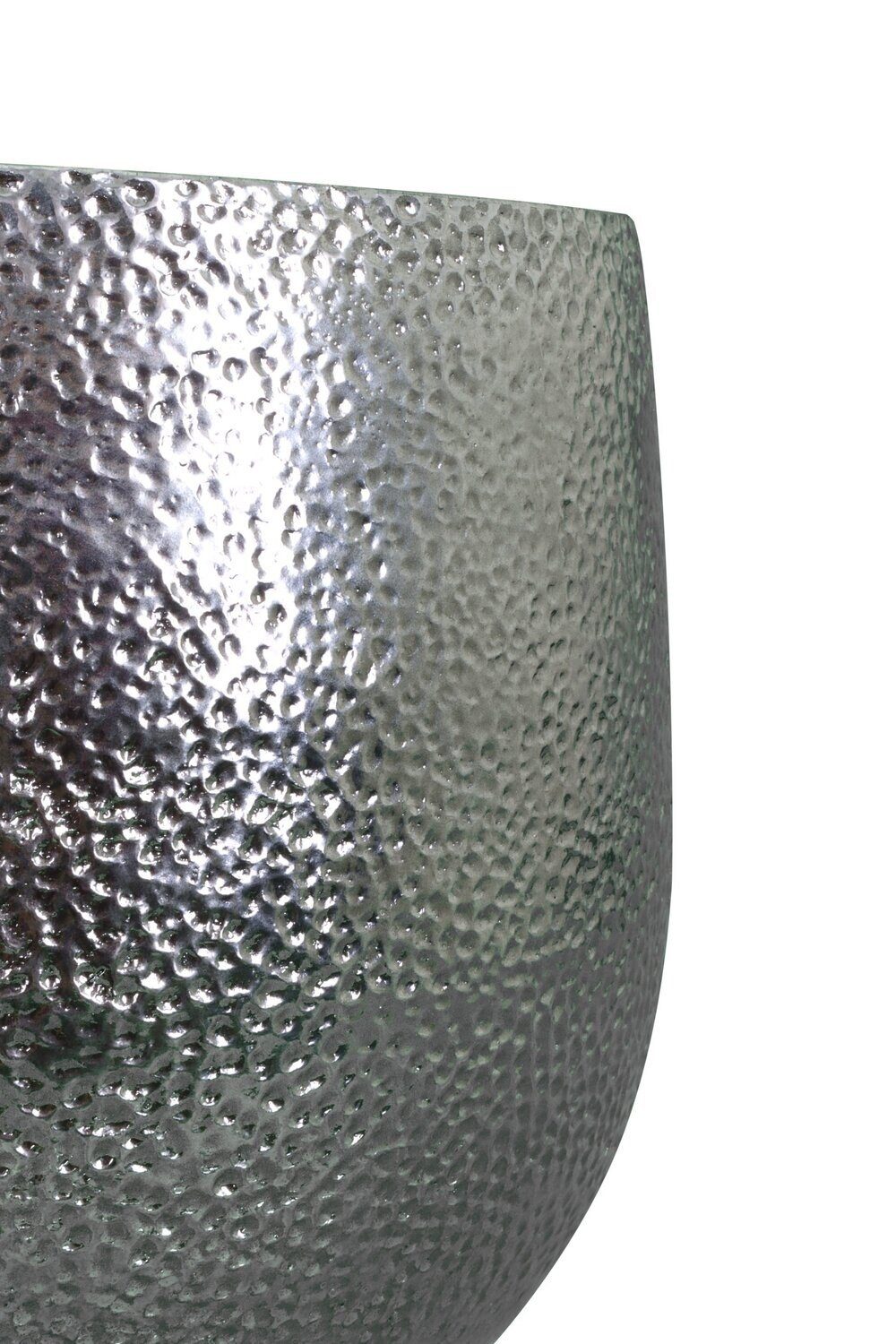 tegawo Silber, in 3er-Set Hammerschlagoptik Portugal Luxus-Keramik Übertopf in handgefertigt