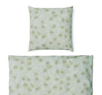 Bettwäsche Interlock Jersey Bettwäsche Floral Blätter Bettbezug MADE IN GERMANY, Carpe Sonno, Jersey, 2 teilig, Interlock Jersey Bettwäsche 135x200 Bettzeug