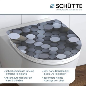 Schütte WC-Sitz Round Dips, Duroplast, Absenkautomatik, Schnellverschluss, mit Motiv, High Gloss