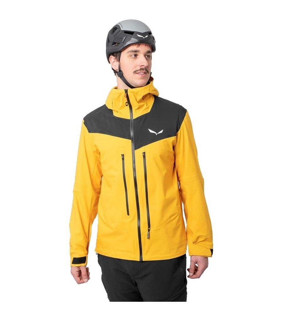 Salewa Winterjacke Ortles 3L Powertex (3-Lagen-Hardshell, wasser- und winddicht) gelb