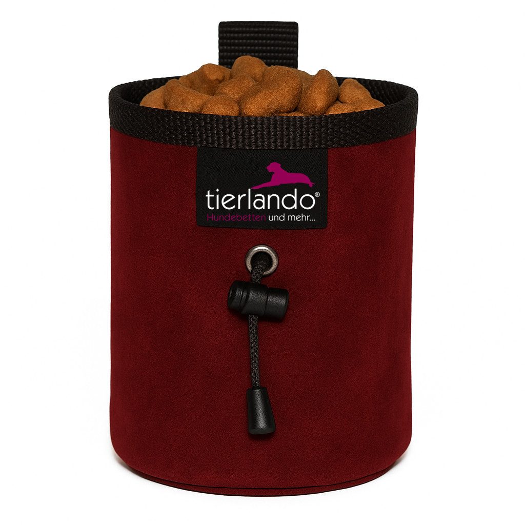 tierlando® Leckerlibeutel tierlando LIO doppellagiger Leckerlibeutel aus VELOURS Leckerlietasche (1-tlg), Robust