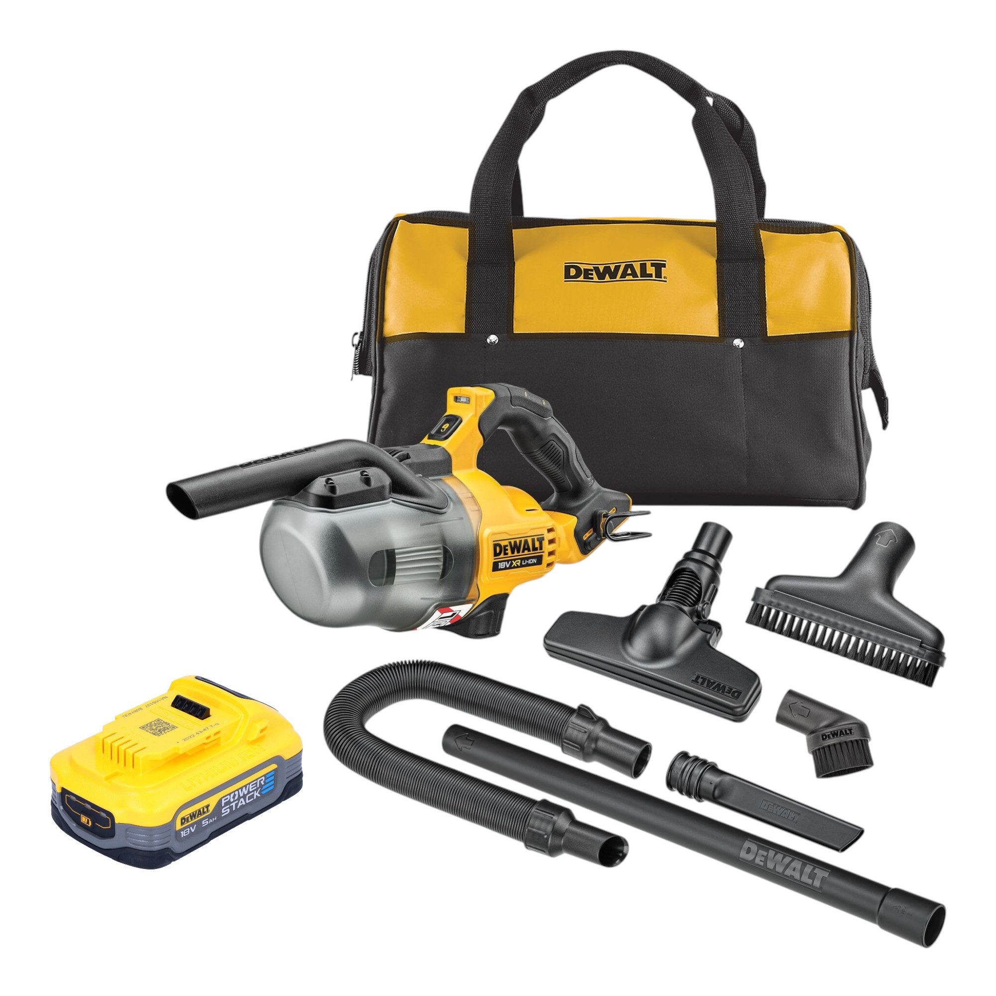 DeWalt Akku-Handstaubsauger DCV 501 LN Akku Stabsauger 18 V 0,7 l Staubklasse L
