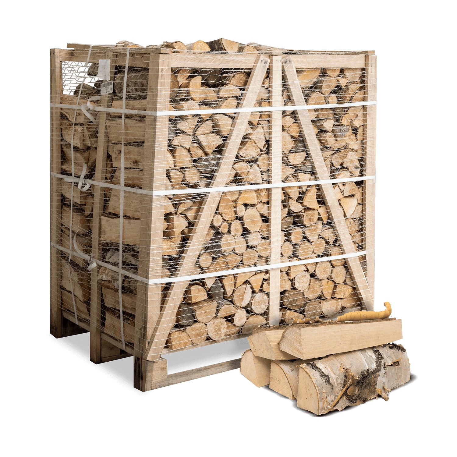 HEIZFUXX Kaminholz Birke 1 RM, 500 kg, (Palette, 1-St) günstig online kaufen