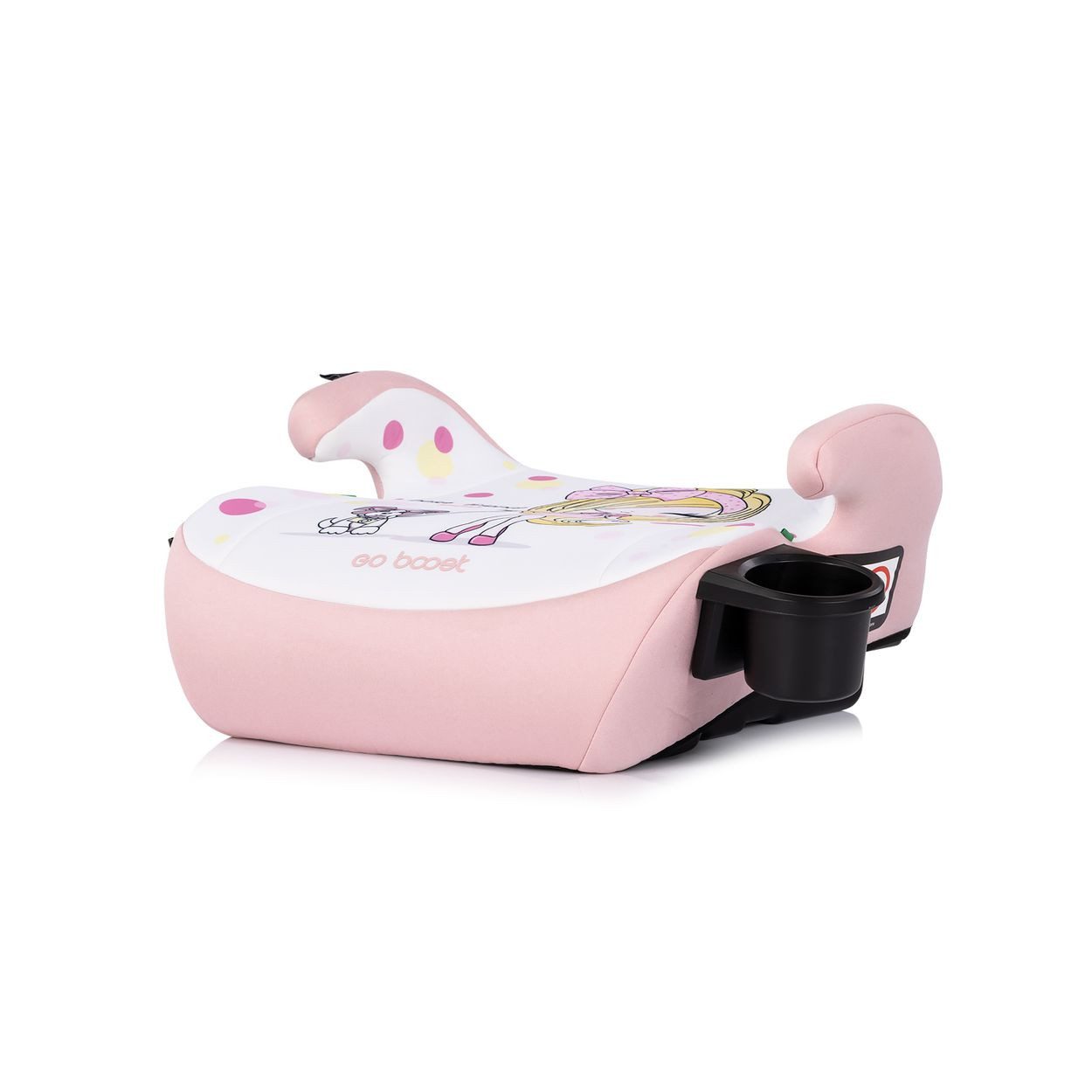 Chipolino Kindersitzerhöhung Go Boost 125-150 cm, ab: 5, bis: 12, i-Size Getränkehalter waschbar, waschbarer Bezug, atmungsaktiv – Bild 3 von 4