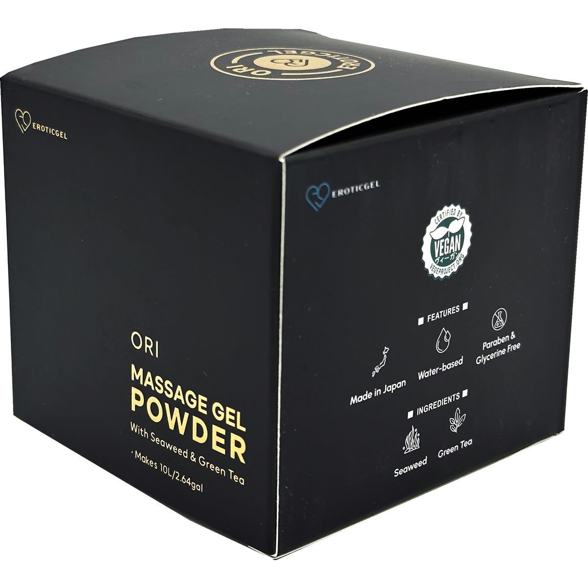 EROTICGEL Gleit- und Massagegel Nuru Massage Gel Powder (Nori Seaweed & Green Tea), ORI Edition, Dose mit 100g, 1-tlg., japanisches Massagegel-Pulver aus natürlichen Inhaltsstoffen