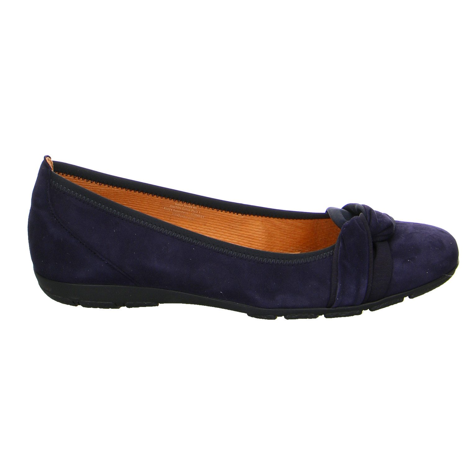 Gabor Comfort Gabor Fashion Nubuk Ballerinen blau Ballerina