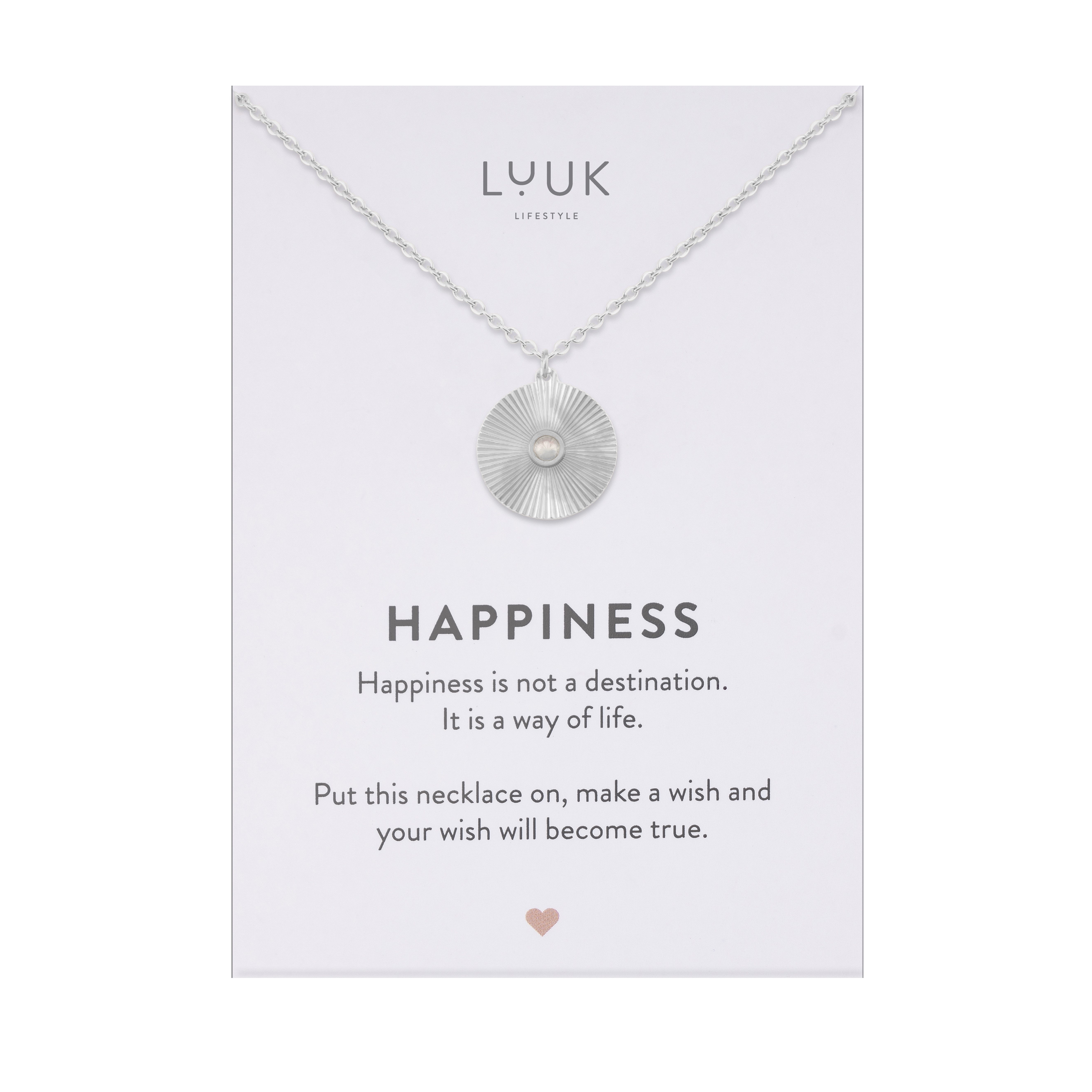 LUUK LIFESTYLE Kette mit Anhänger Geriffelte günstig online kaufen