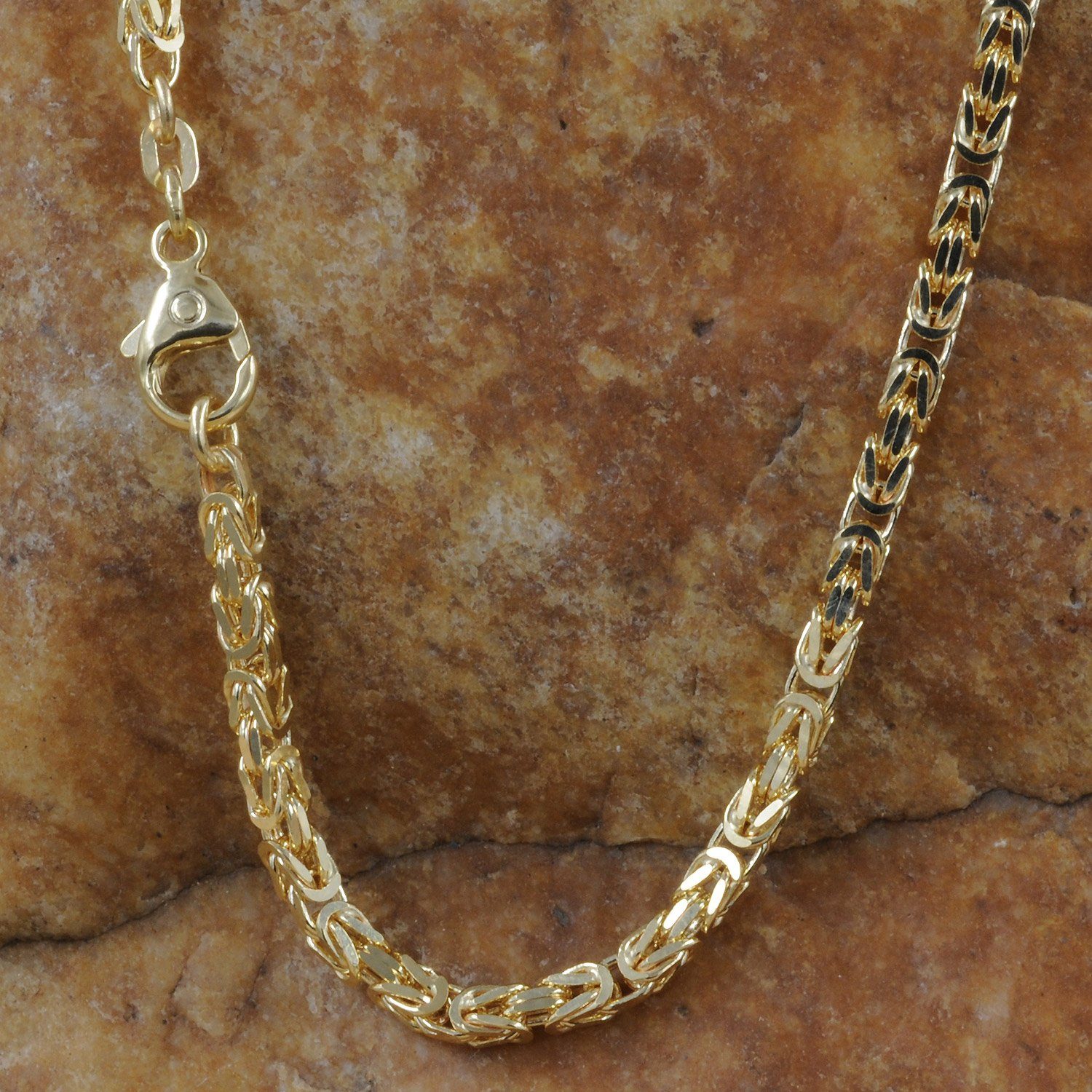 HOPLO Königskette 2,8 Made Germany Gold in Gold (inkl. Halskette Karat Königskette hochwertige 585 mm Goldkette - 55 Schmuckbox), 14 cm g 30 massiv
