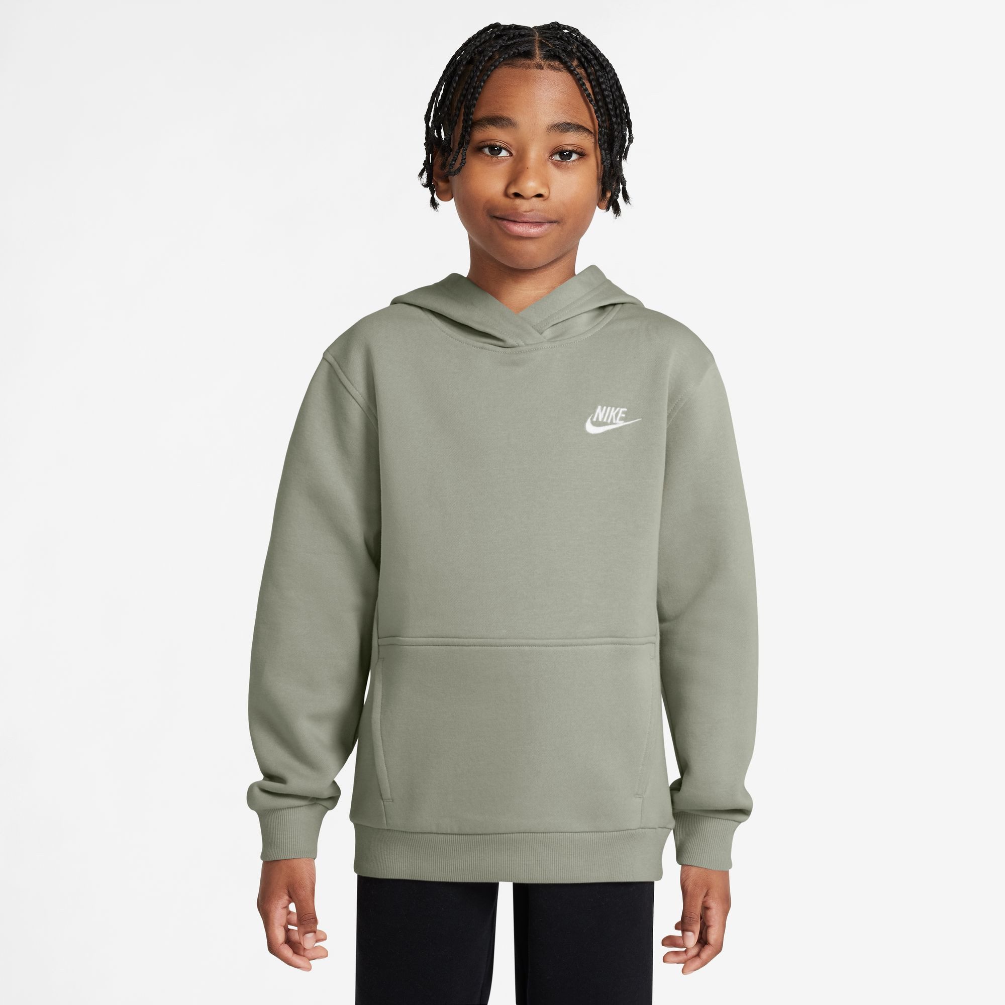 Nike Sportswear Kapuzensweatshirt K NSW CLUB FLC HDY LBR für Jugendliche, mit Kängurutasche, aus Baumwollmischung