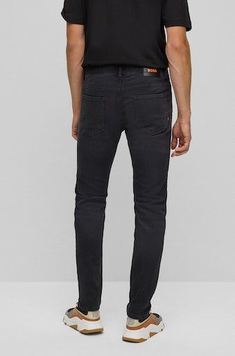 Leder-Badge Regular-fit-Jeans Taber BOSS mit BC-P-1 ORANGE