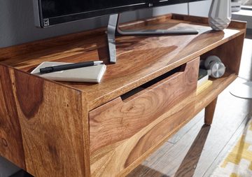 KADIMA DESIGN Lowboard TV-Schrank aus Massivholz, für bis zu 50-Zoll-Fernseher