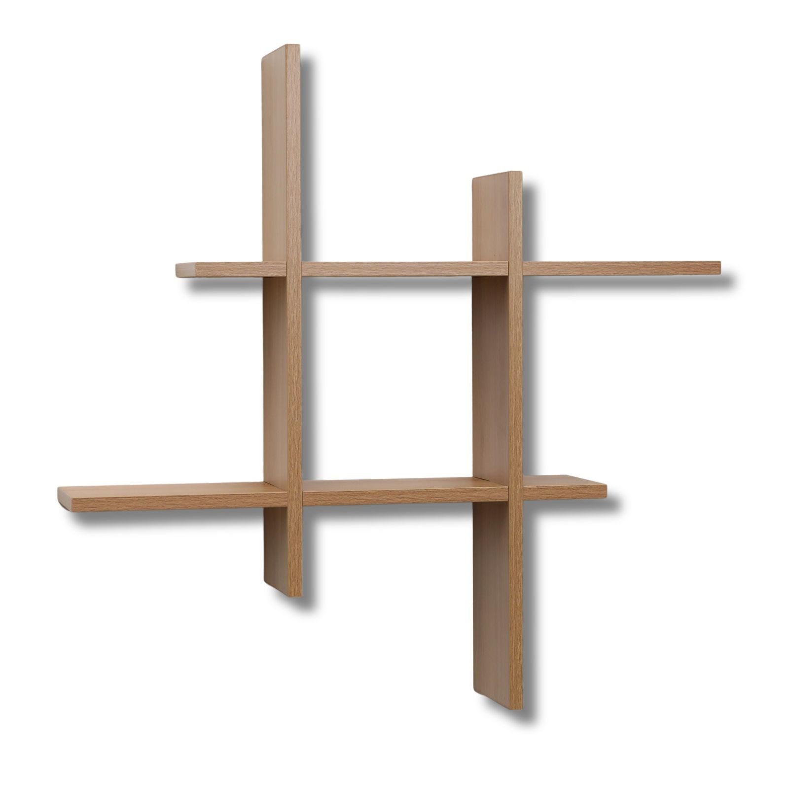 Wandregal Holz Hashtag 75x75x15 cm, Schweberegal, günstig online kaufen