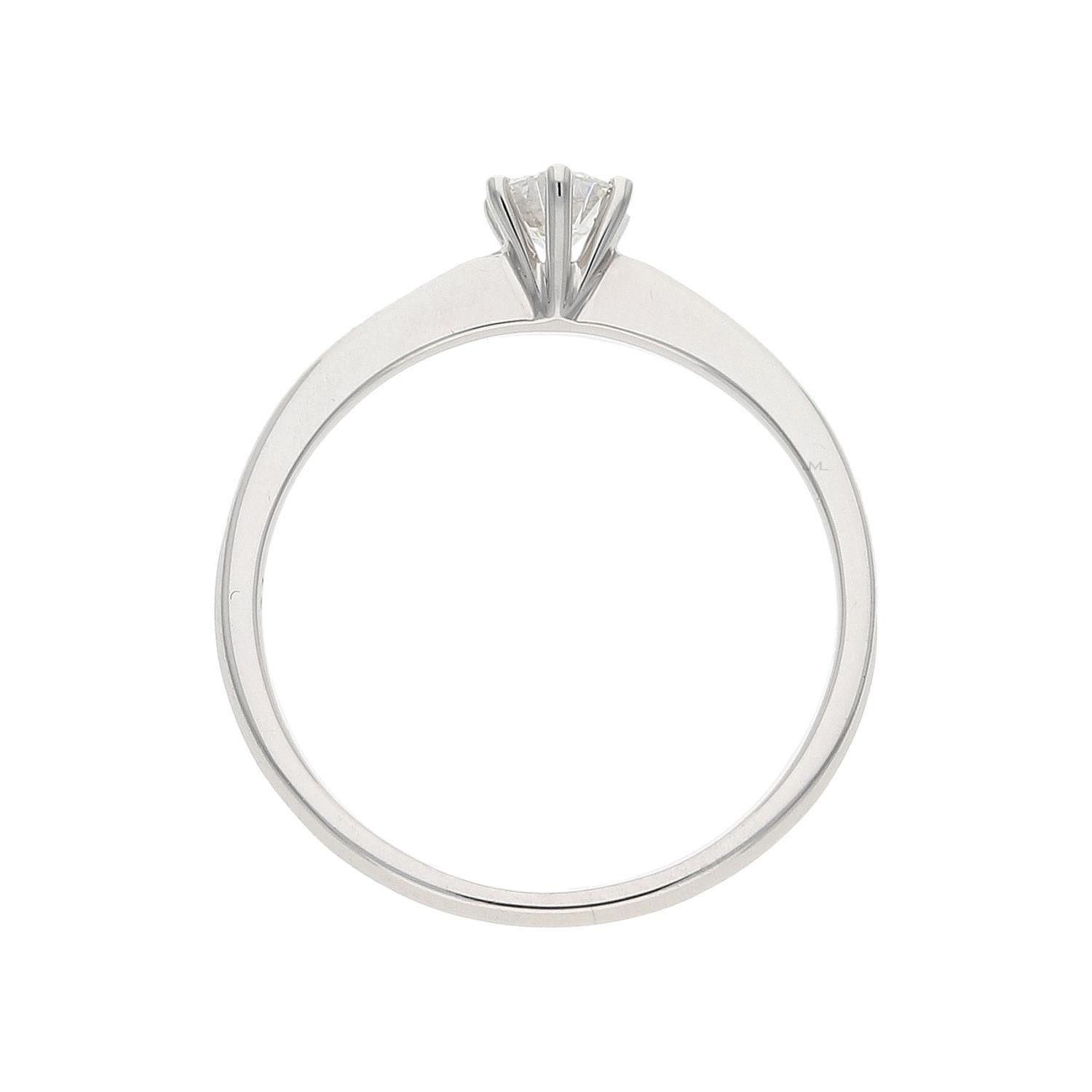 JuwelmaLux Fingerring JuwelmaLux Verlobungsring 750/000 (18 Karat) Weißgold mit Brillanten J (kein Set, 1-tlg)