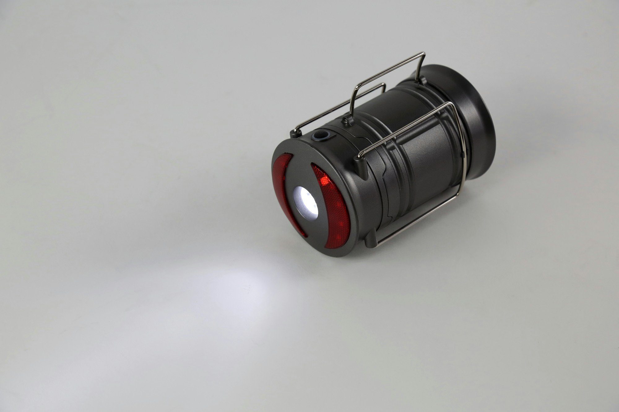 Handscheinwerfer, 360 Camping Tischleuchte ONDIS24 Lumen batteriebetrieben rot/weiße LED LED Laterne Multifunktionslampe Taschenlampe Outdoor ausziehbar LED